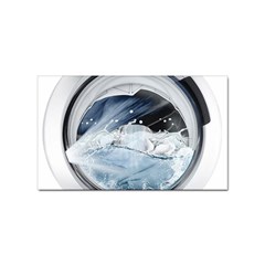 Gray Washing Machine Illustration Sticker Rectangular (10 Pack) by Jancukart