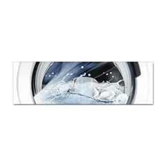 Gray Washing Machine Illustration Sticker Bumper (10 Pack)