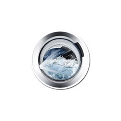 Gray Washing Machine Illustration Golf Ball Marker