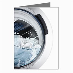 Gray Washing Machine Illustration Greeting Card by Jancukart