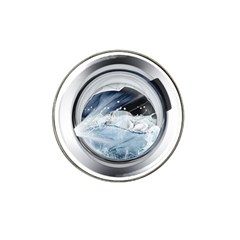 Gray Washing Machine Illustration Hat Clip Ball Marker