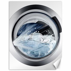 Gray Washing Machine Illustration Canvas 12  X 16 