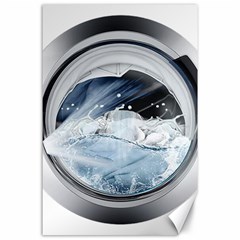 Gray Washing Machine Illustration Canvas 24  X 36 