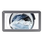 Gray Washing Machine Illustration Memory Card Reader (Mini) Front