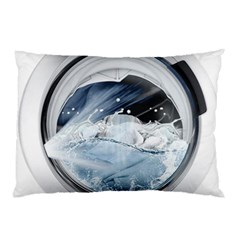 Gray Washing Machine Illustration Pillow Case (two Sides) by Jancukart