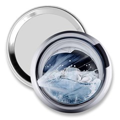 Gray Washing Machine Illustration 3  Handbag Mirrors