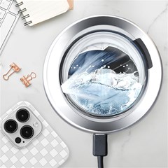 Gray Washing Machine Illustration Wireless Charger by Jancukart