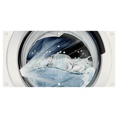 Gray Washing Machine Illustration Banner And Sign 4  X 2 