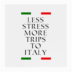 Less Stress More Trips To Italy Medium Glasses Cloth (2 Sides) by ConteMonfrey