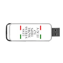 Less Stress More Trips To Italy Portable Usb Flash (two Sides) by ConteMonfrey