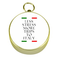 Less Stress More Trips To Italy Gold Compasses by ConteMonfrey