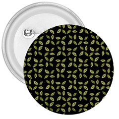 Leaves Motif Random Print Pattern 3  Buttons by dflcprintsclothing