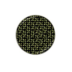 Leaves Motif Random Print Pattern Hat Clip Ball Marker (4 Pack)