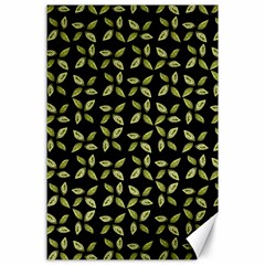 Leaves Motif Random Print Pattern Canvas 24  X 36  by dflcprintsclothing