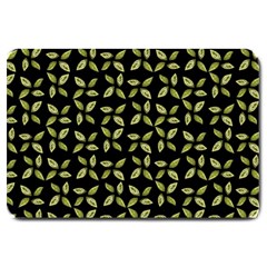 Leaves Motif Random Print Pattern Large Doormat