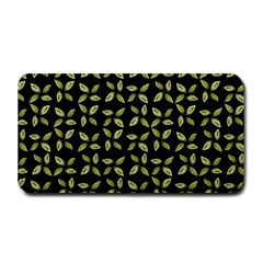 Leaves Motif Random Print Pattern Medium Bar Mat by dflcprintsclothing