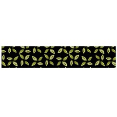 Leaves Motif Random Print Pattern Large Flano Scarf 