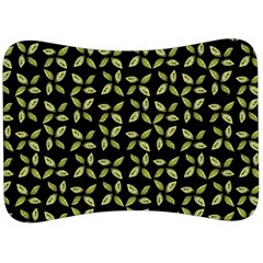 Leaves Motif Random Print Pattern Velour Seat Head Rest Cushion by dflcprintsclothing