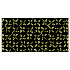 Leaves Motif Random Print Pattern Banner And Sign 4  X 2  by dflcprintsclothing