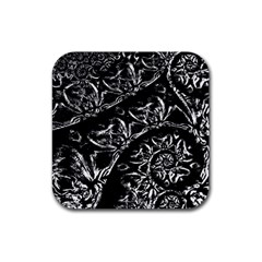 Skeletal Fractals Rubber Coaster (square) by MRNStudios