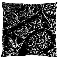 Skeletal Fractals Large Flano Cushion Case (one Side) by MRNStudios