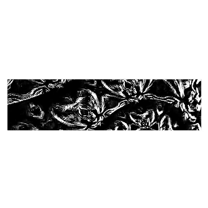 Skeletal Fractals Oblong Satin Scarf (16  x 60 )