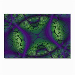 Abstract Fractal Art Pattern Postcard 4 x 6  (pkg Of 10)