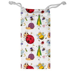 Cute Cartoon Insects Seamless Background Jewelry Bag