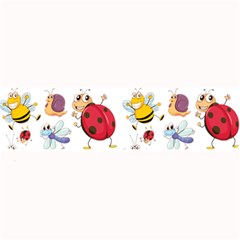 Cute Cartoon Insects Seamless Background Large Bar Mat