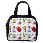 Cute Cartoon Insects Seamless Background Classic Handbag (Two Sides) Back