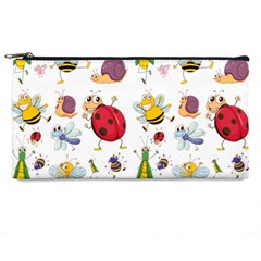 Cute Cartoon Insects Seamless Background Pencil Case