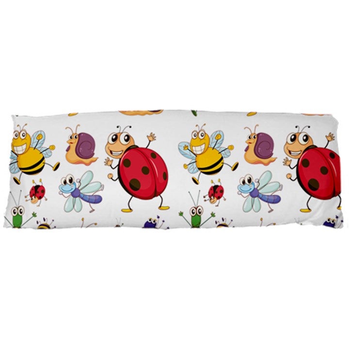 Cute Cartoon Insects Seamless Background Body Pillow Case Dakimakura (Two Sides)