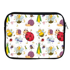 Cute Cartoon Insects Seamless Background Apple Ipad 2/3/4 Zipper Cases