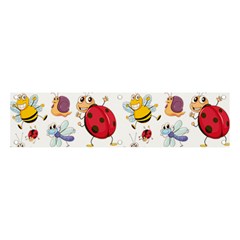 Cute Cartoon Insects Seamless Background Banner And Sign 4  X 1 