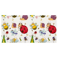 Cute Cartoon Insects Seamless Background Banner And Sign 8  X 4 