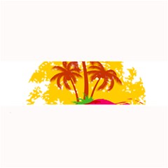 Holiday Tropical Elements Leaf Orange Large Bar Mat