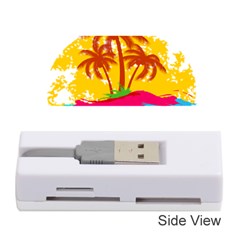 Holiday Tropical Elements Leaf Orange Memory Card Reader (Stick)