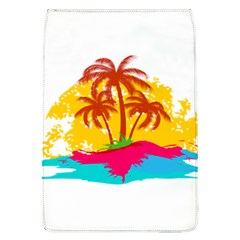 Holiday Tropical Elements Leaf Orange Removable Flap Cover (L)