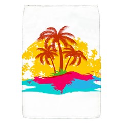 Holiday Tropical Elements Leaf Orange Removable Flap Cover (S)