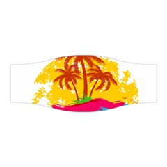 Holiday Tropical Elements Leaf Orange Stretchable Headband