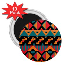 Tribal Pattern Seamless Border 2 25  Magnets (10 Pack) 