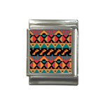 Tribal Pattern Seamless Border Italian Charm (13mm) Front