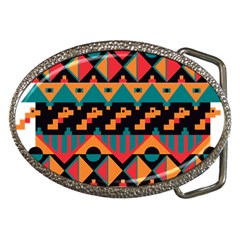 Tribal Pattern Seamless Border Belt Buckles by Jancukart