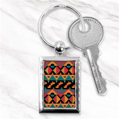 Tribal Pattern Seamless Border Key Chain (rectangle) by Jancukart