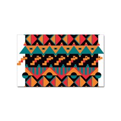 Tribal Pattern Seamless Border Sticker Rectangular (100 Pack)