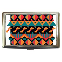 Tribal Pattern Seamless Border Cigarette Money Case