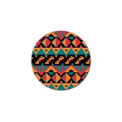 Tribal Pattern Seamless Border Golf Ball Marker by Jancukart