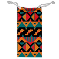 Tribal Pattern Seamless Border Jewelry Bag