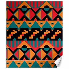 Tribal Pattern Seamless Border Canvas 20  X 24 