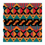 Tribal Pattern Seamless Border Medium Glasses Cloth (2 Sides) Front